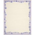 Safavieh 8 x 10 ft. Large Rectangle Novelty Kids Ivory and Lavender Hand Tufted Rug SFK357A-8